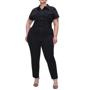 Good American FIT FOR SUCCESS JUMPSUIT in Black
